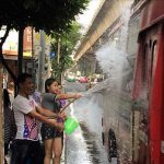 バンコク【タイの正月ソンクラン】いつでもどこでも水かけ祭り！